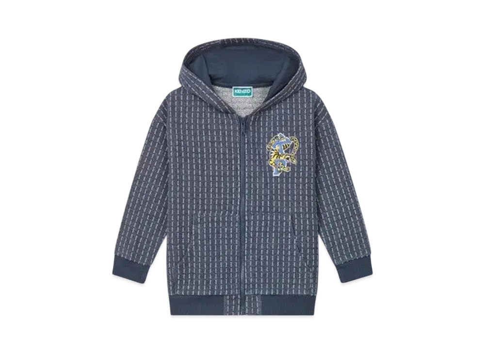 KENZO 'Blue Jungle' Embroidery Tracksuit Tops "Blue Black"