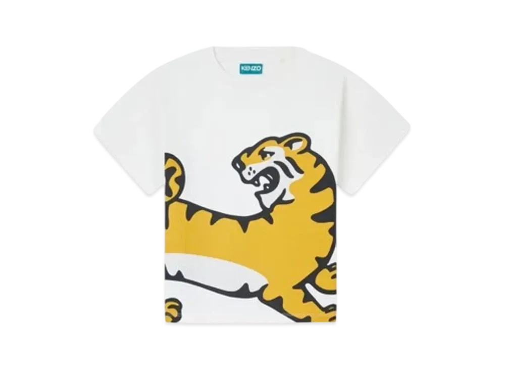 KENZO 'Blue Jungle' Cotton T-shirt "Brush"