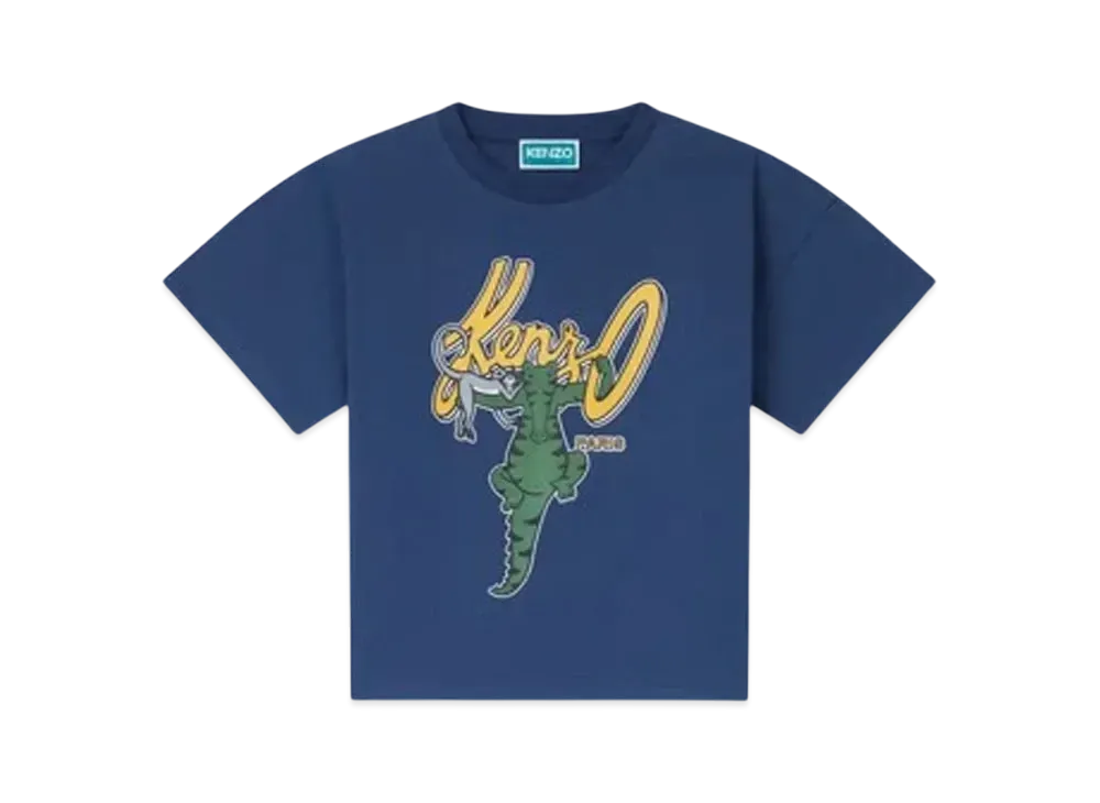 KENZO 'Blue Jungle' Cotton T-shirt "Blue Black"