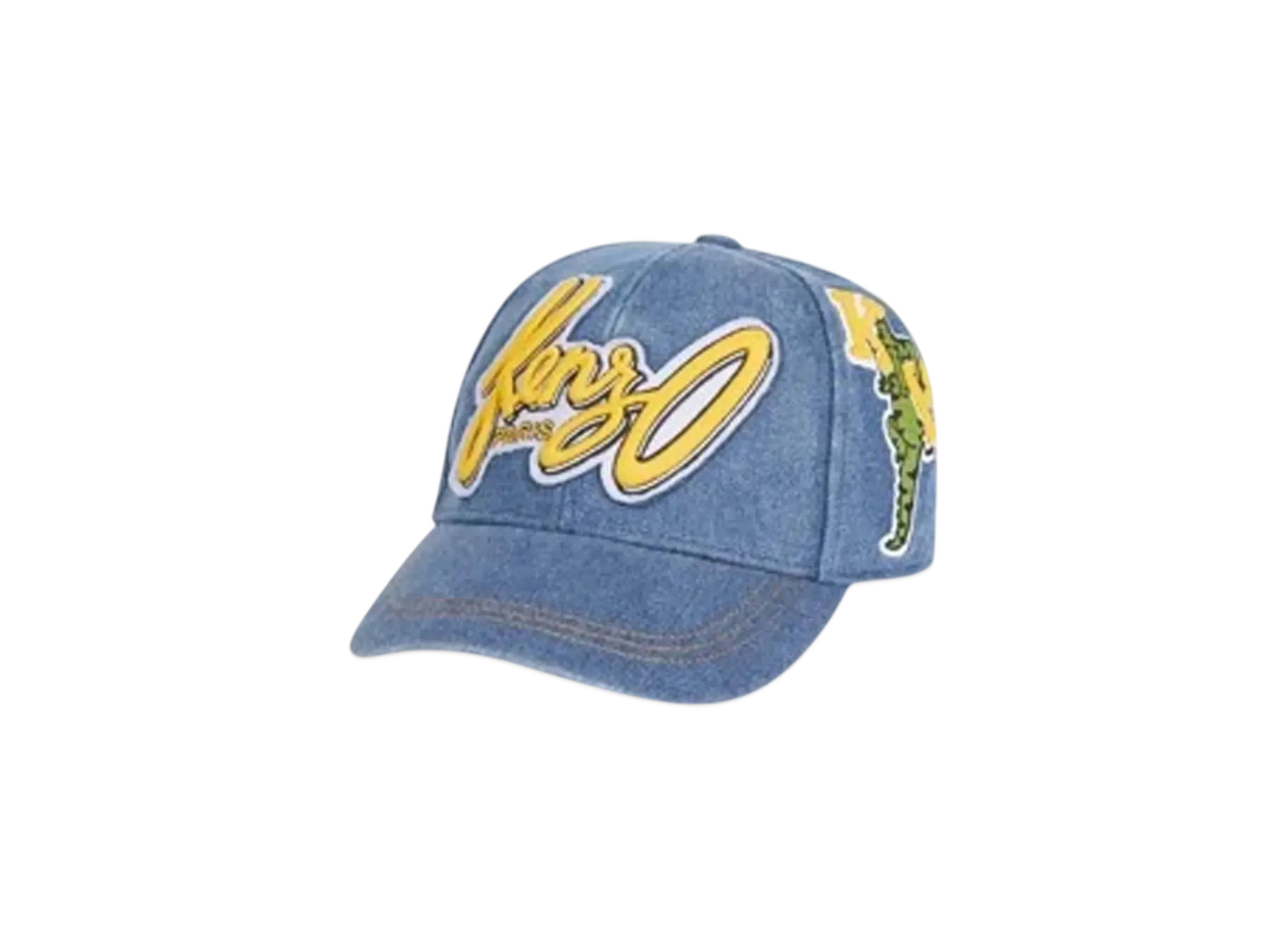KENZO 'Blue Jungle' Denim Cap "Navy Blue"