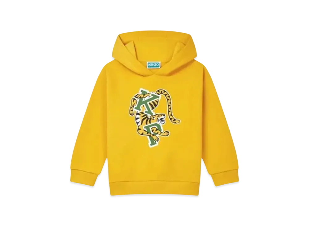 KENZO 'Blue Jungle' Print Hoodie "Honey"