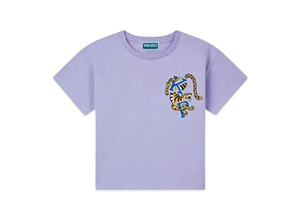 KENZO 'Blue Jungle' Cotton T-shirt "Wisteria"