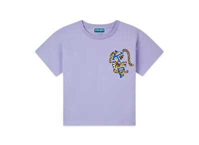 KENZO 'Blue Jungle' Cotton T-shirt "Wisteria"