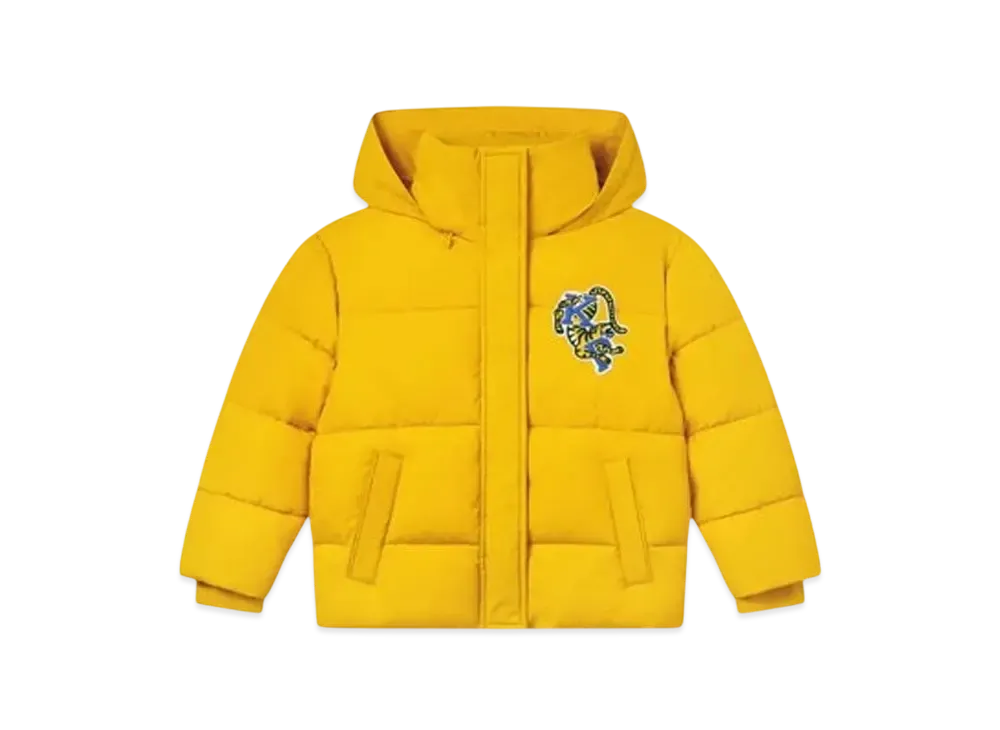 KENZO 'Blue Jungle' Waterproof Hooded Jacket "Honey"