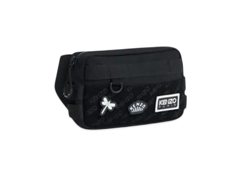 KENZO 'Jungle' Nylon Belt Bag "Black"