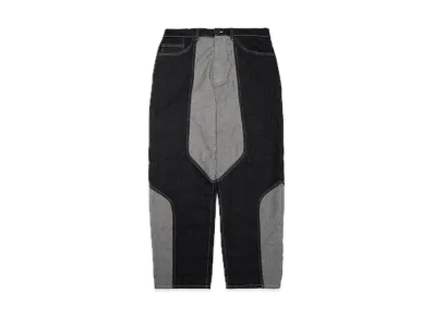 Supreme 2-Tone Paneled Baggy Jean "Black"