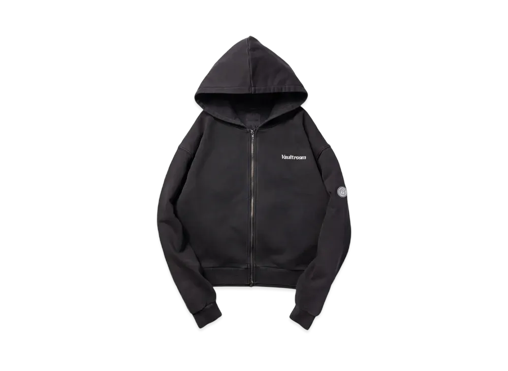 VAULTROOM Dyed Zip Hoodie "Black"