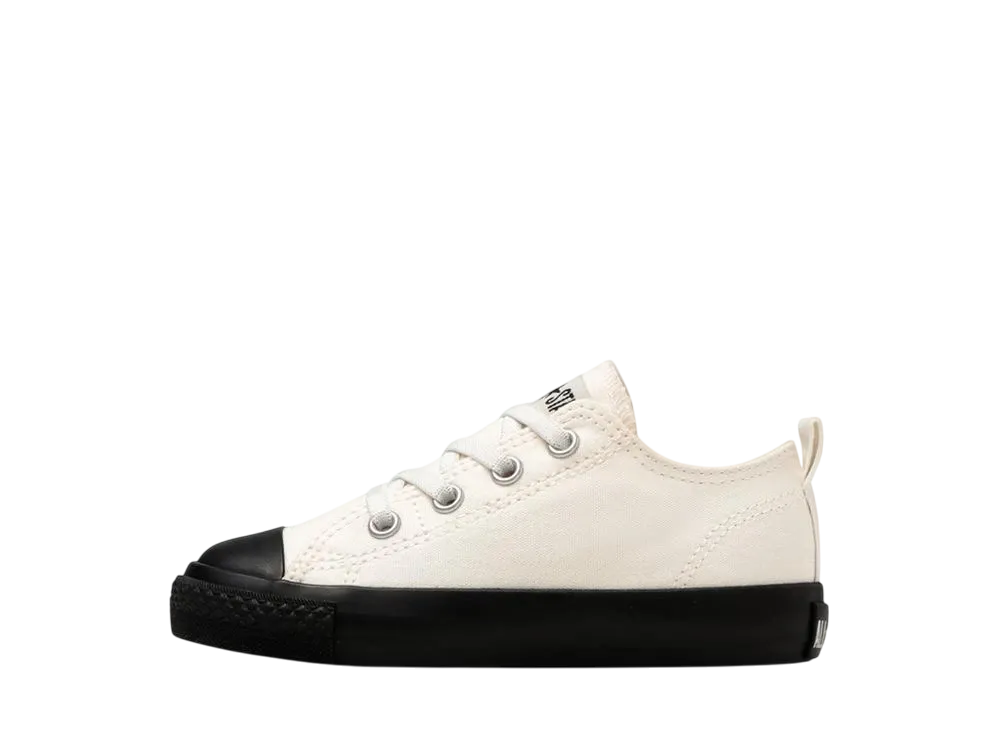 コンバース PS チャイルド オールスター N ブラックボトム スリップ OX "オフホワイト/ブラック" (キッズ)