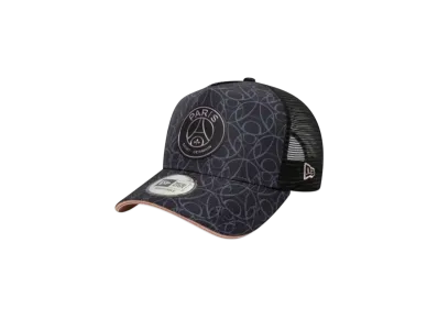 NEW ERA PARIS SAINT GERMAIN 9Forty A-Frame Tracker Allover "Black/Graphite"