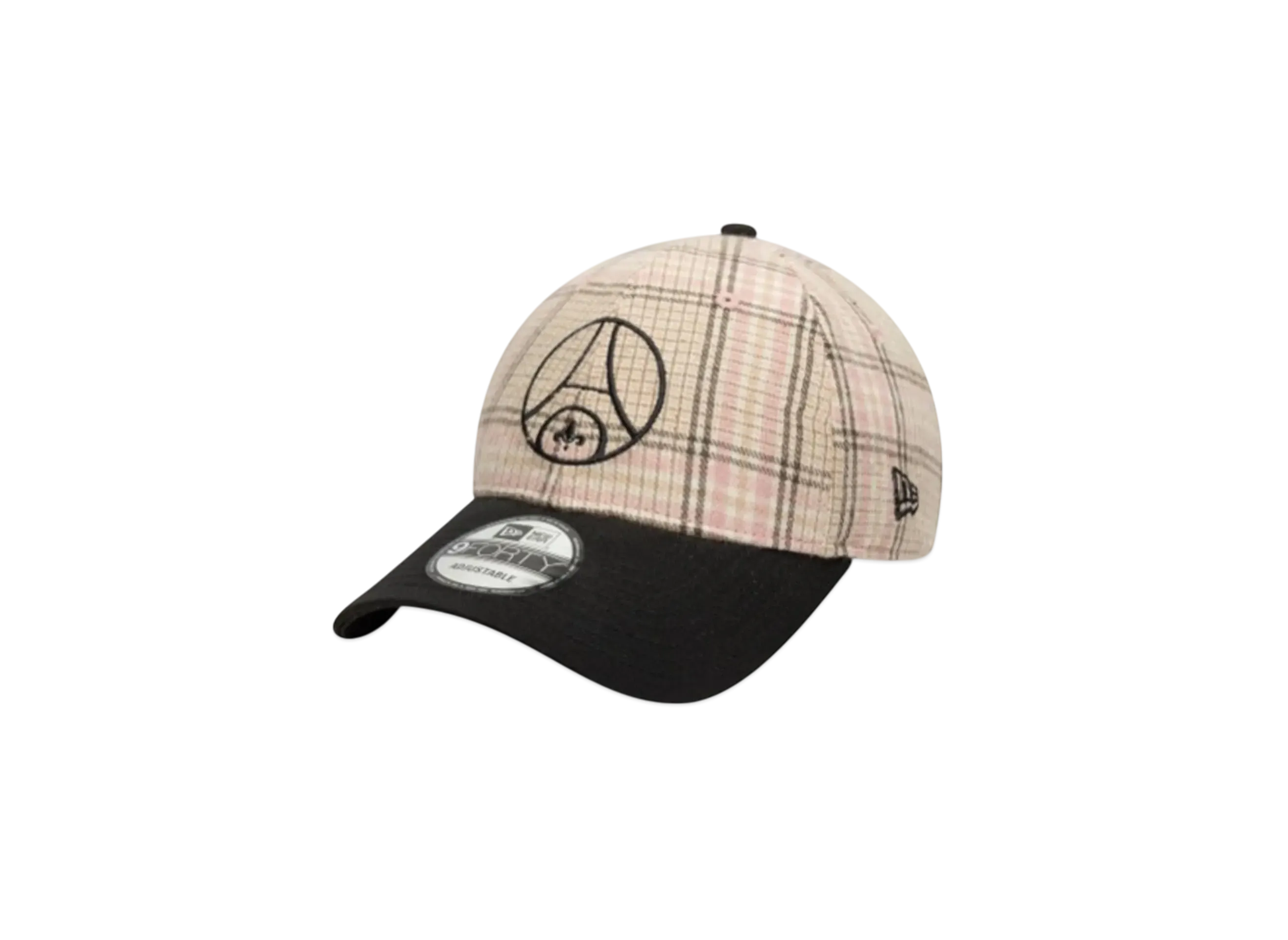 NEW ERA PARIS SAINT GERMAIN 9Forty "Check Beige/Light Pink/Black"