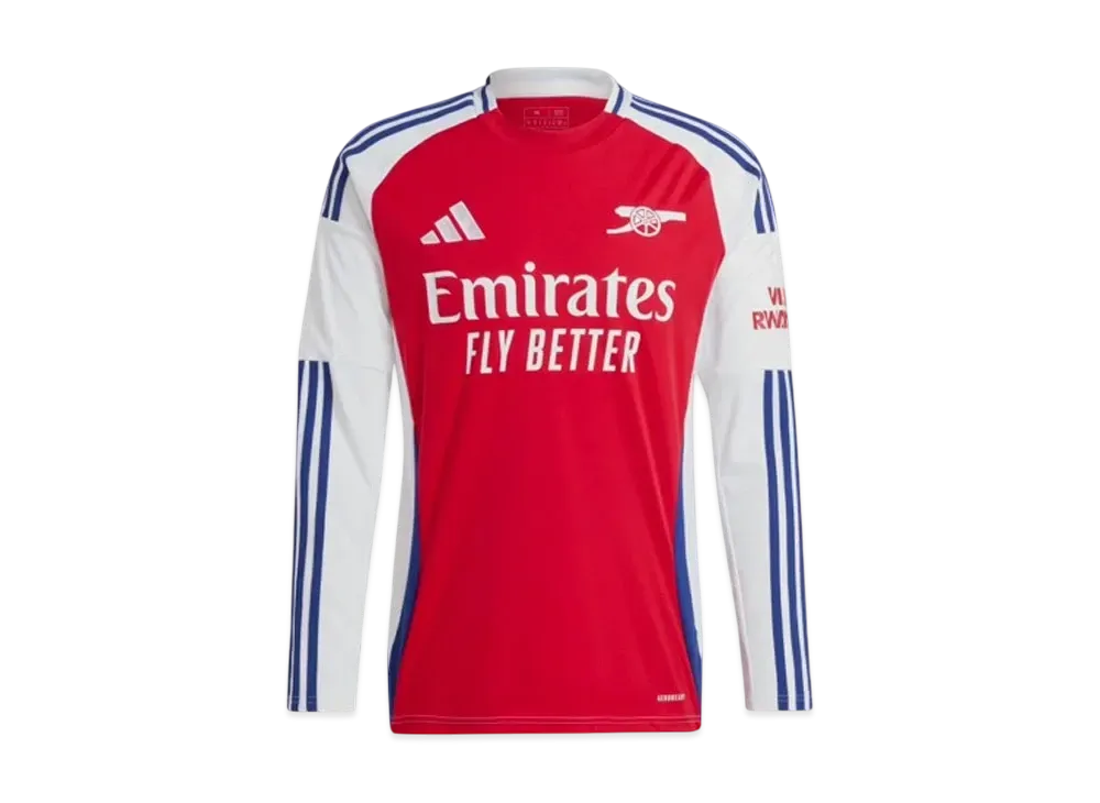 adidas Arsenal 24/25 Long Sleeve Home Uniform "Better Scarlet/White"