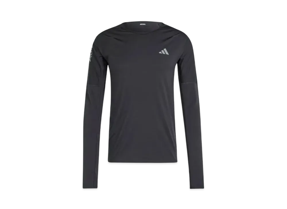 adidas Adizero Running Long Sleeve T-shirt "Black/Grey Six"