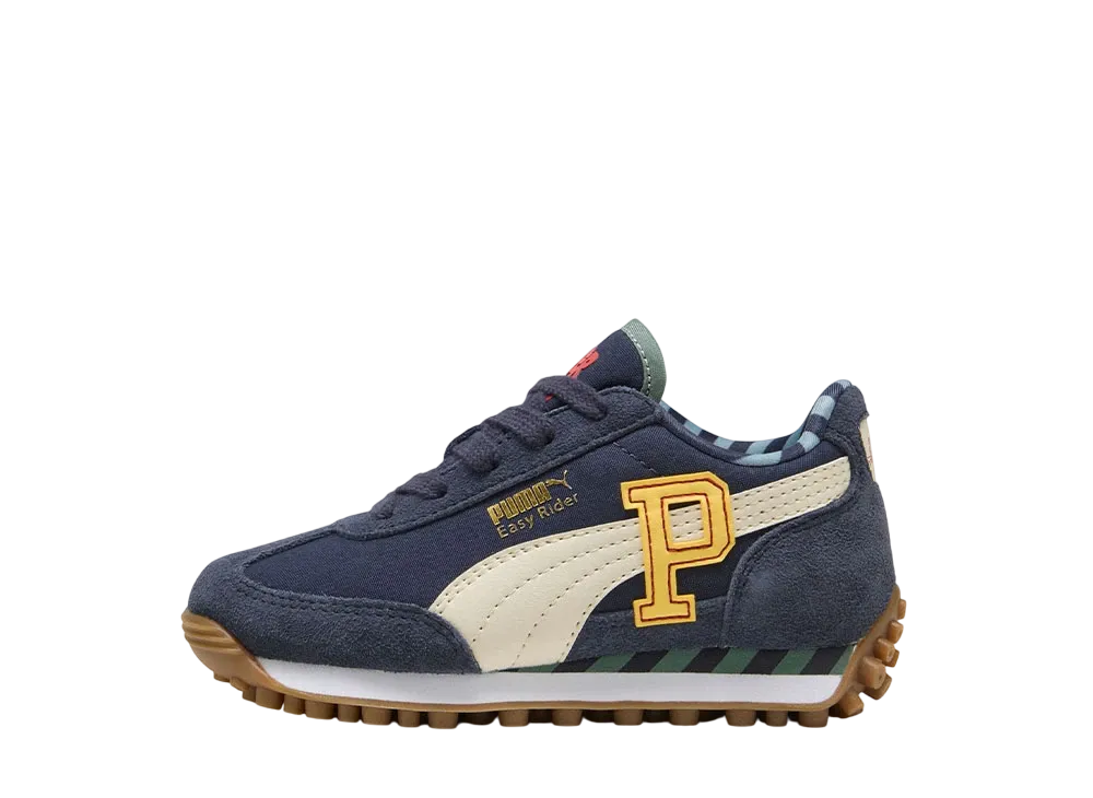 プーマ PS イージーライダー スーパー "ニューネイビー/アルパインスノー" (キッズ)