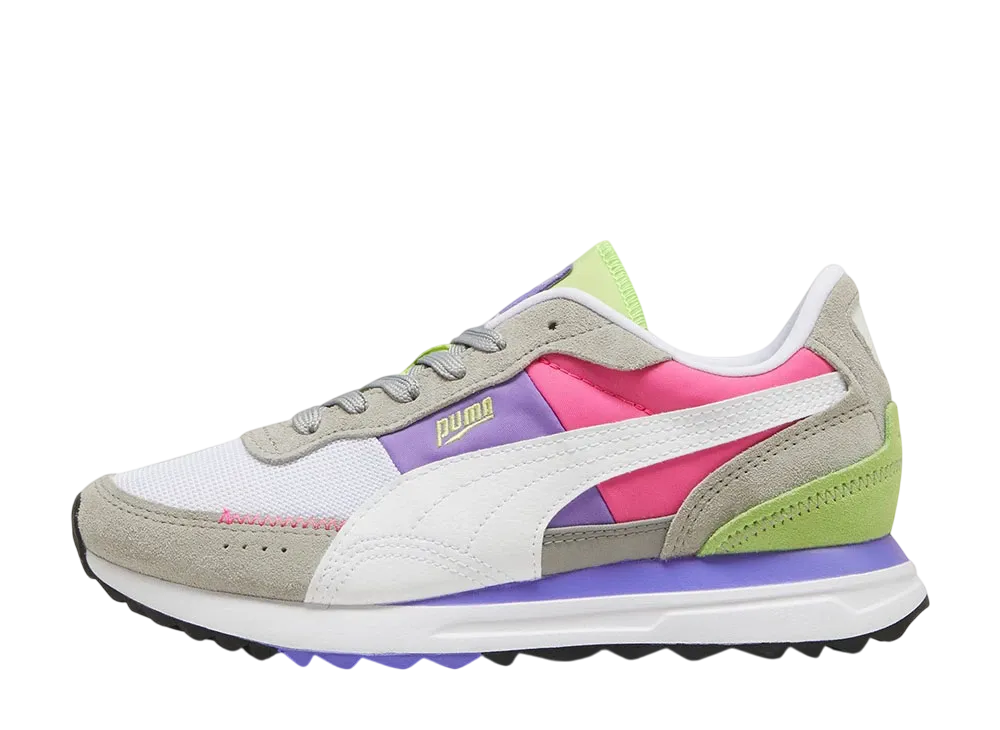 Puma Road Rider Suede "Smokey Gray/Fluro Pink Pes"