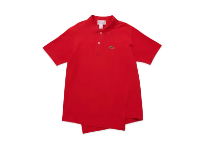 Comme des Garcons Shirt x LACOSTE Cotton Jersey Plain Embroidery "Red"
