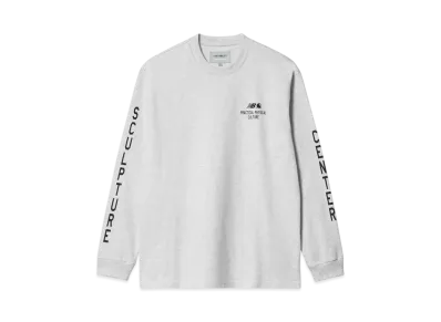 Carhartt WIP x New Balance Sculpture Center L/S T-Shirt "Ash Heather/Dark Navy"
