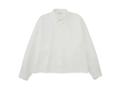 DIGAWEL Crop Top Shirt 2 (Oxford) "White"