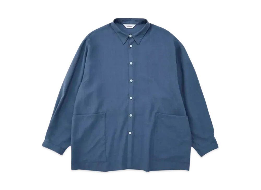 DIGAWEL Side Pocket L/S Shirt "Blue Gray"