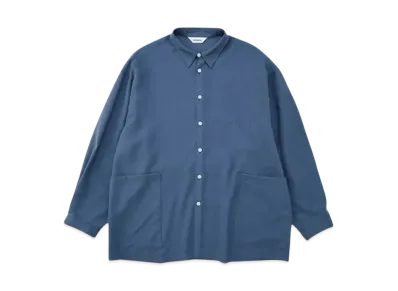 DIGAWEL Side Pocket L/S Shirt "Blue Gray"