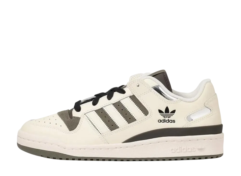 アディダスオリジナルス フォーラム ロー CL "クリームホワイト/オリーブ"