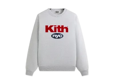Kith NYC Nimbus Logo Nelson Crewneck "Light Heather Grey"