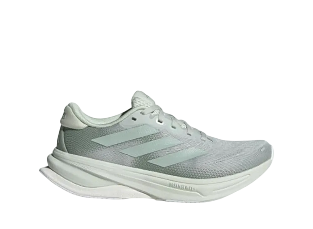 アディダス ウィメンズ スーパーノヴァ ソリューション2 ランニング "ワンダーシルバー/リネングリーンメット/シルバーグリーン"