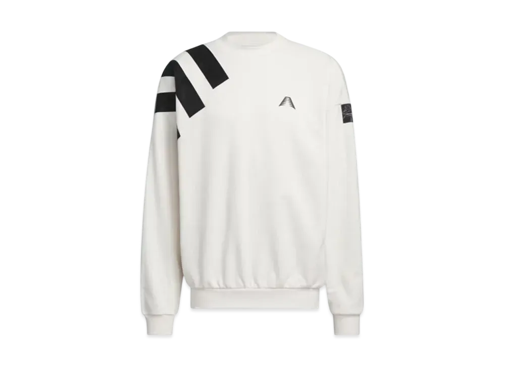adidas Anthony Edwards 1 Foundation Crew Neck Sweat "Cloud White"