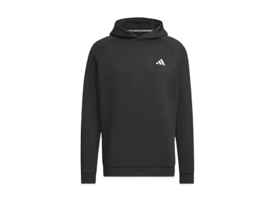 adidas Embossed Print Cardboard Knit Long Sleeve Hoodie "Black"