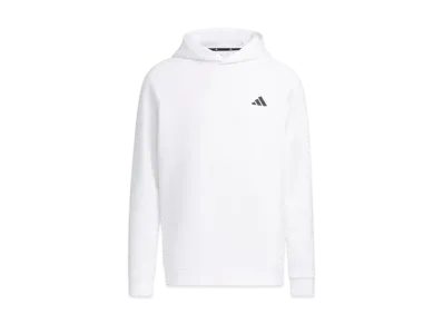 adidas Embossed Print Cardboard Knit Long Sleeve Hoodie "White"