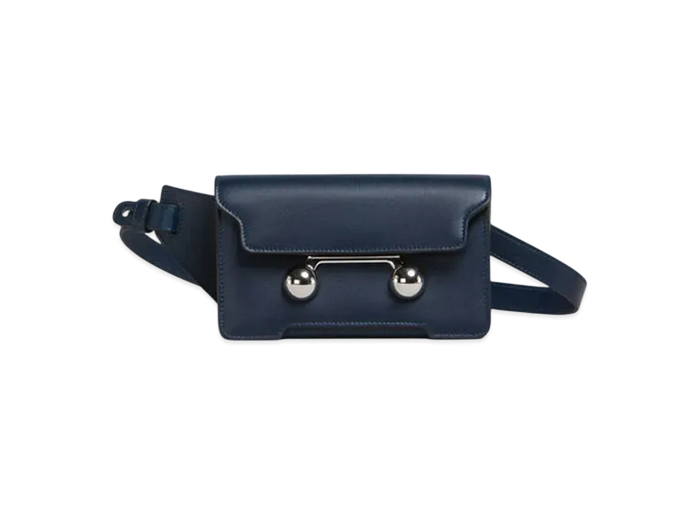 Marni Leather Trunkaroo Crossbody Bag "Black"