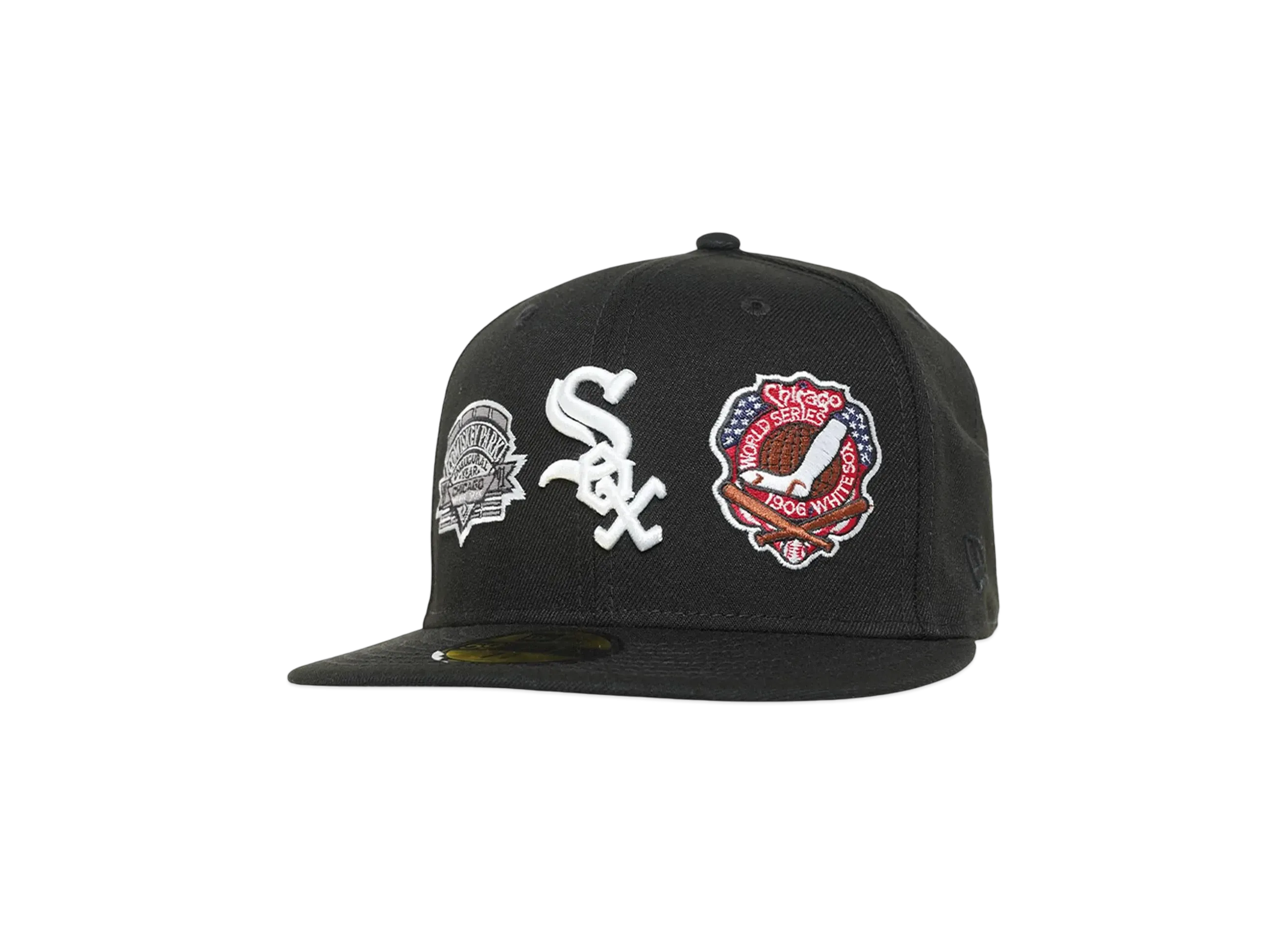 NEW ERA 59FIFTY MLB MANY PATCH Chicago White Sox "BLACK"