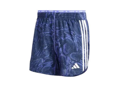 adidas Own The Run Excite Allover Print Aeroready Shorts "Semi Cobalt Blue"