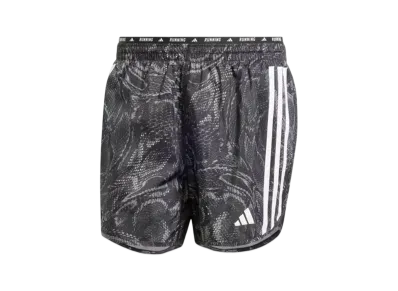 adidas Own The Run Excite Allover Print Aeroready Shorts "Black"