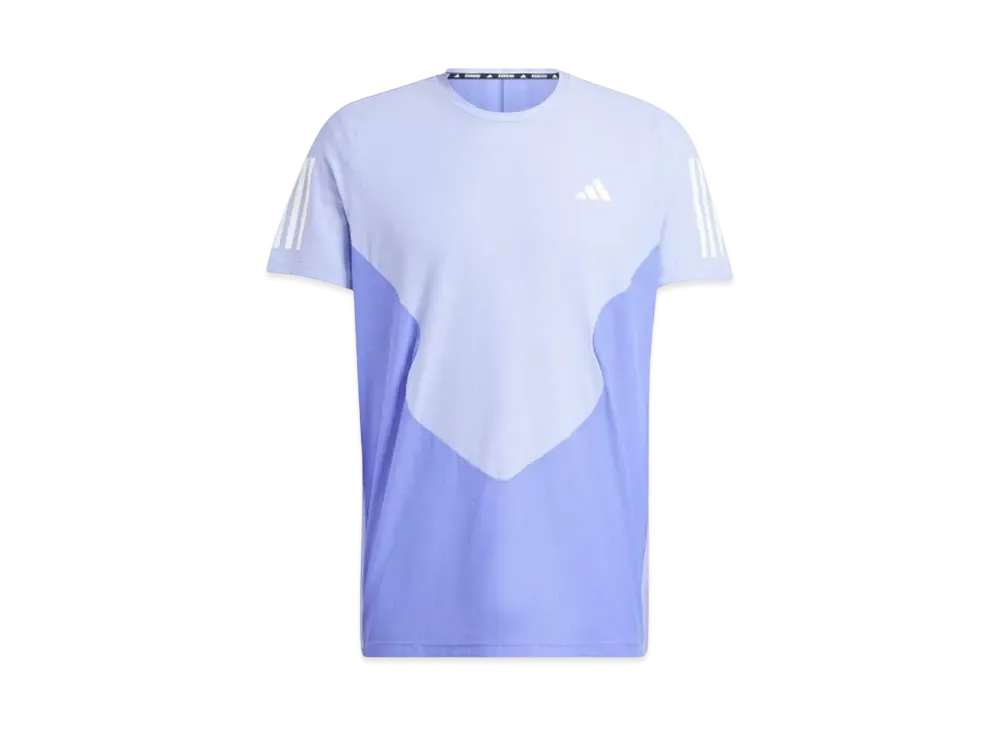 adidas Own The Run Color Block Aeroready Short Sleeve T-Shirt "Semi Cobalt Blue/Blue Spark"