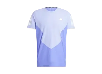 adidas Own The Run Color Block Aeroready Short Sleeve T-Shirt "Semi Cobalt Blue/Blue Spark"