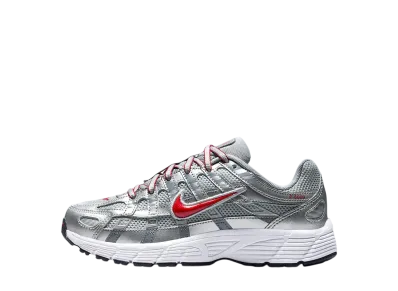 Nike GS P-6000 "Metallic Silver/Flat Silver/Cool Grey/Gym Red"