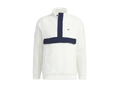 adidas Color Block Anorak Boa Fleece Jacket "Off White"