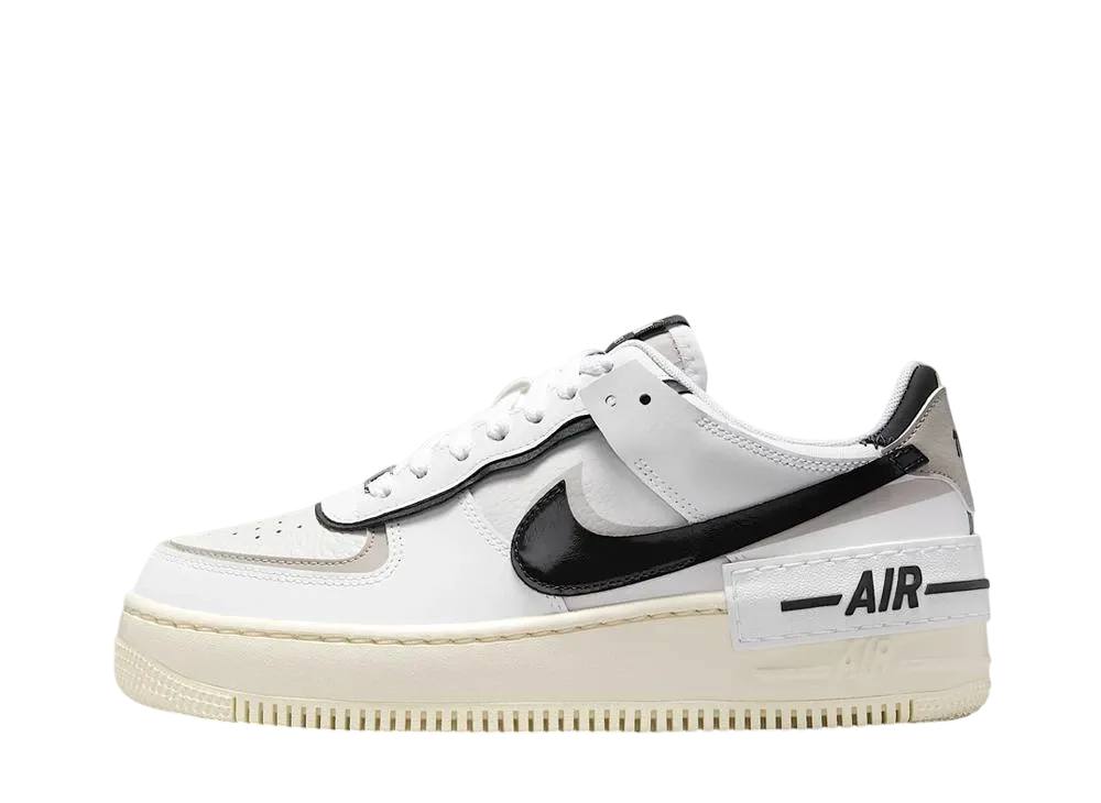 ナイキ ウィメンズ エアフォース1 シャドウ "ホワイト/カレッジグレー/プラチナムティント/オフノワール"