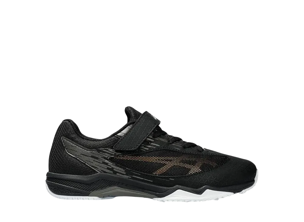 アシックス GS レーザービーム SI-MG "ブラック/ゴールド" (キッズ)