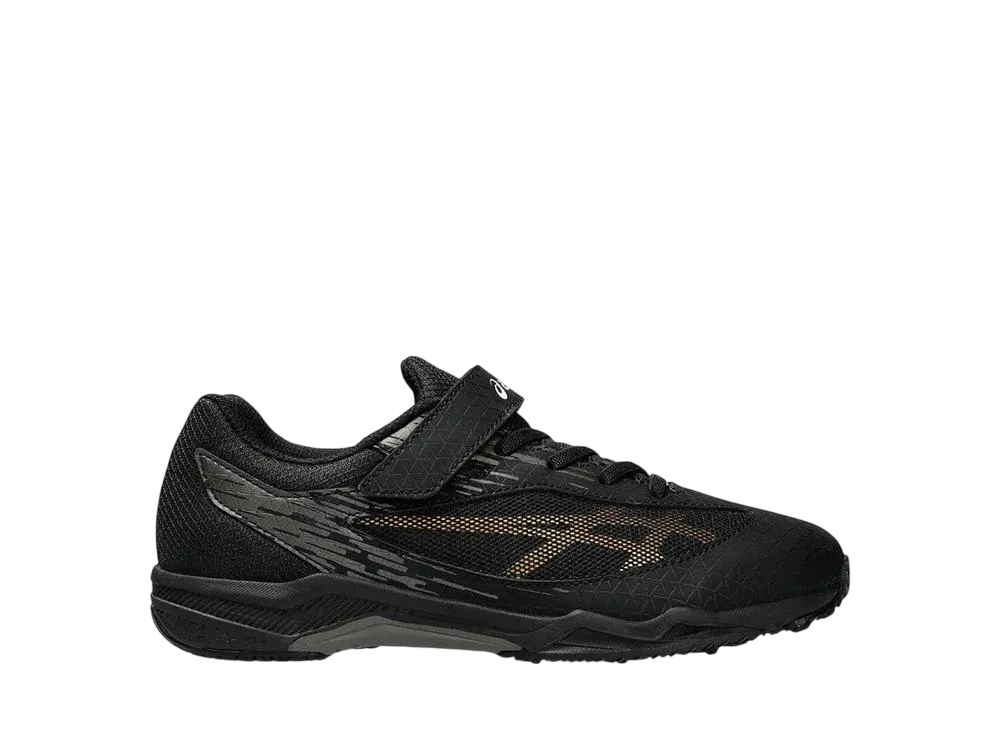 アシックス GS レーザービーム SI-MG "ブラック/ゴールド" (キッズ)