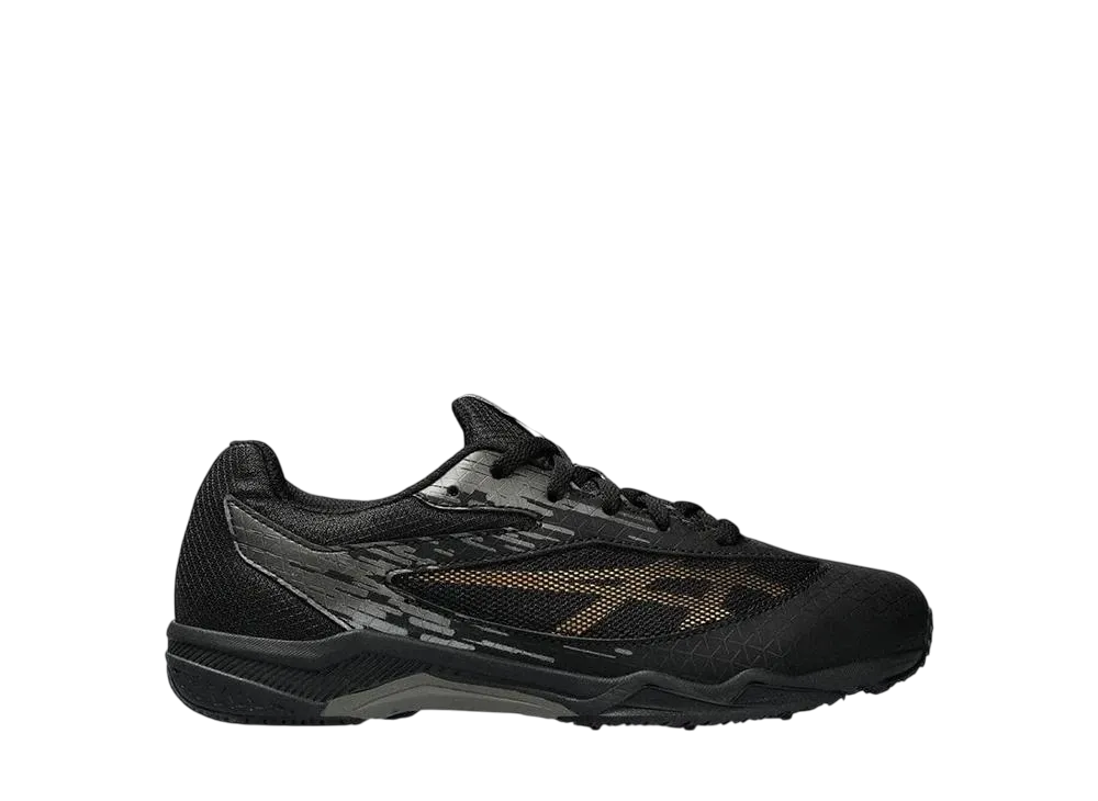 アシックス GS レーザービーム SI "ブラック/ゴールド" (キッズ)