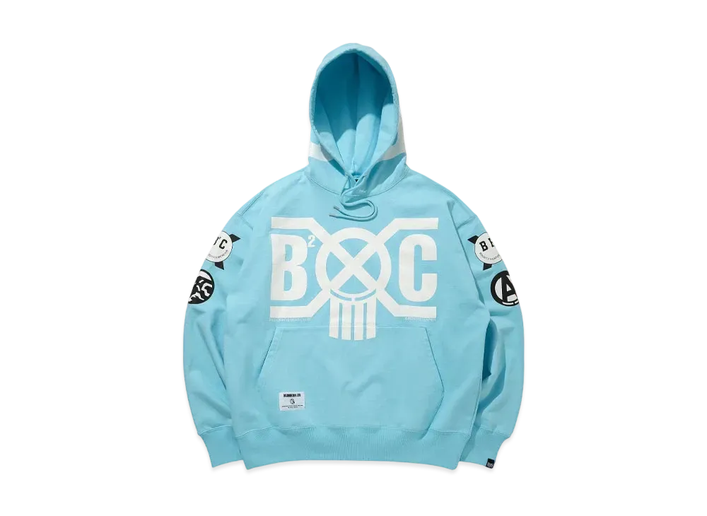 BOUNTY HUNTER x BILLIONAIRE BOYS CLUB COTTON HOODIE "Blue"