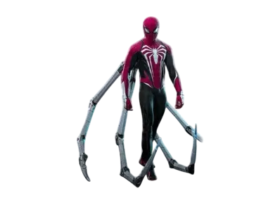 Hot Toys "Video Game Masterpiece" -Marvel's Spider-Man 2- 1/6 Scale Fully Poseable Figure: Peter Parker (Advanced Suit 2.0 / Red and Black Suit Style)