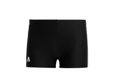 adidas Classic Three Stripes Swim Boxer "Black/White"
