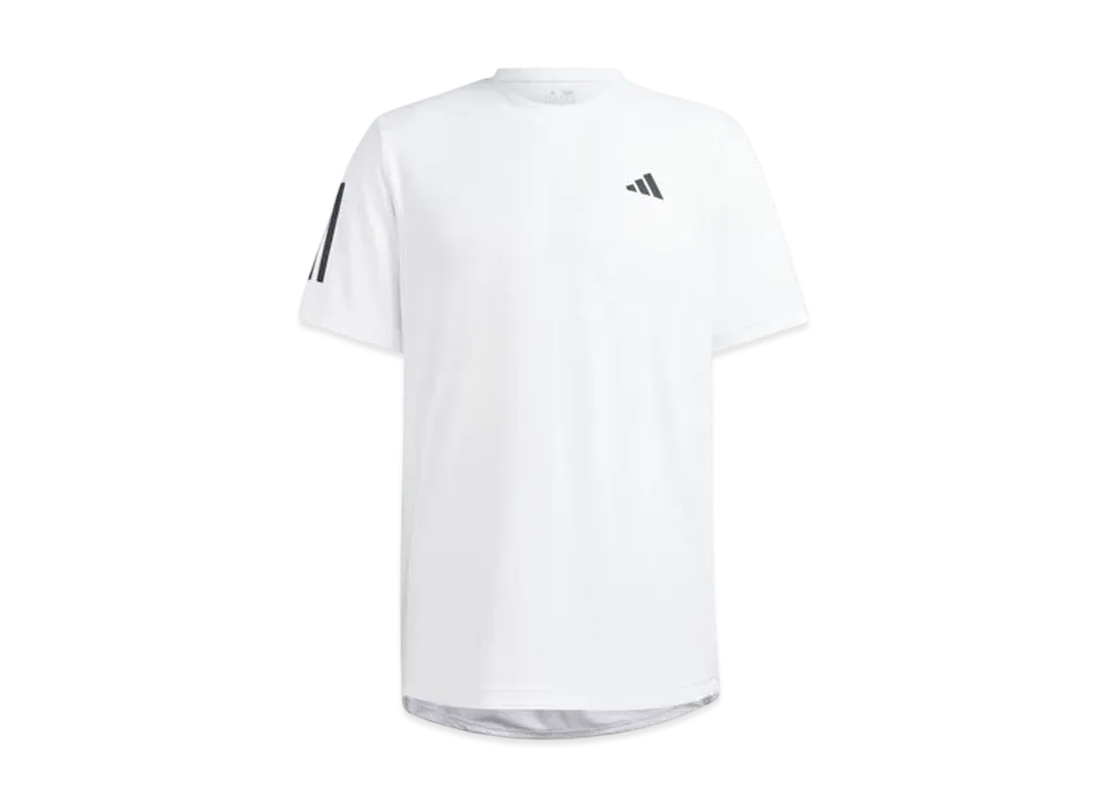 adidas Club Three Stripes Tennis Short Sleeve T-Shirt "White"