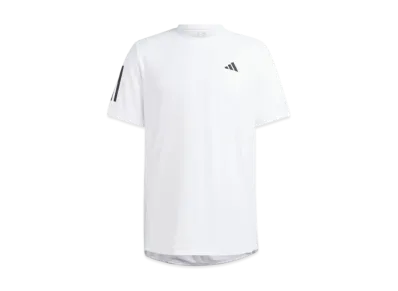 adidas Club Three Stripes Tennis Short Sleeve T-Shirt "White"