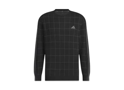 adidas Crewneck Three Stripes Long Sleeve Sweater "Black"