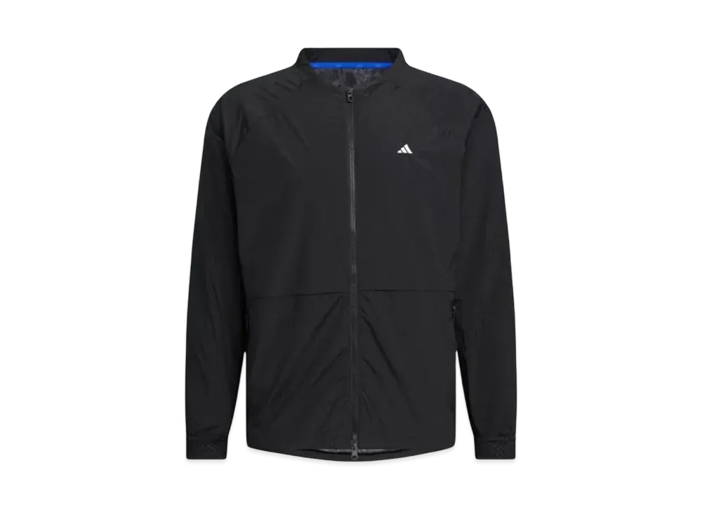 adidas Crewneck Windproof Long Sleeve Full Zip Jacket "Black"
