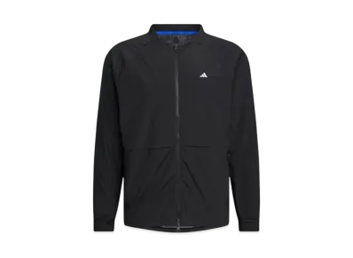 adidas Crewneck Windproof Long Sleeve Full Zip Jacket "Black"