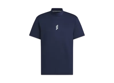 adidas Code Chaos Mock Neck Short Sleeve Shirt "Collegiate Navy"